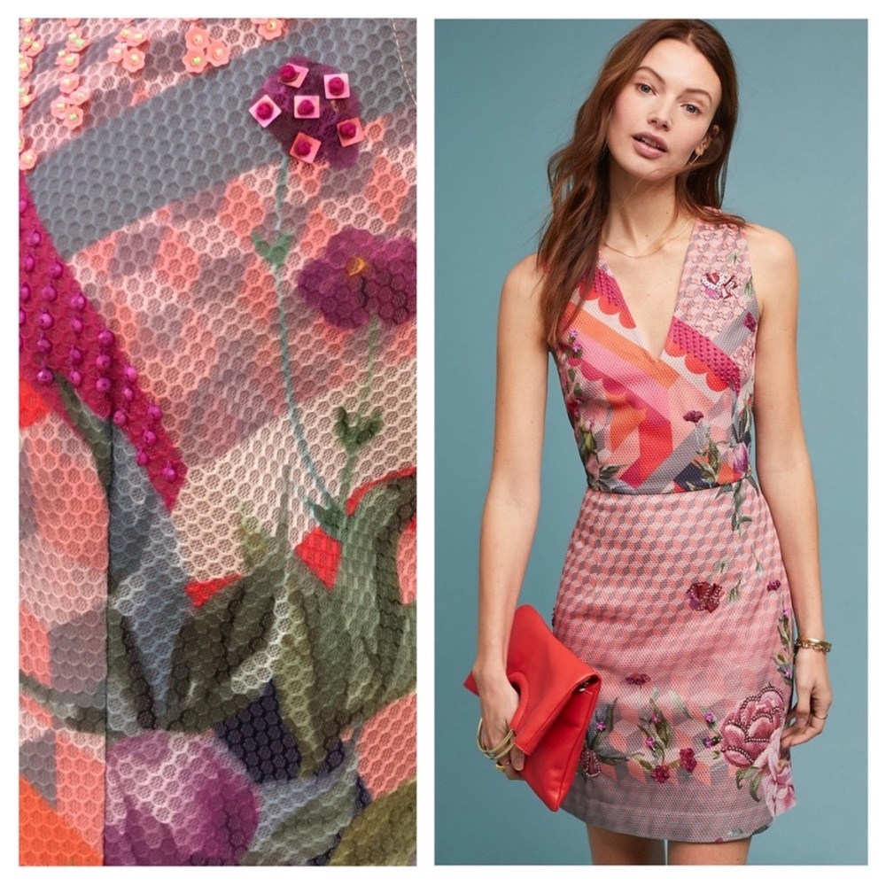 Anthropologie Rowan Sheath Dress by Pankaj & Nidhi